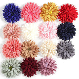 10PCS 7.5CM Artificial Fabric Flower Head DIY Wedding Shoes Headdress