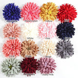 10PCS 7.5CM Artificial Fabric Flower Head DIY Wedding Shoes Headdress