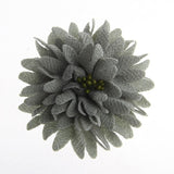 10PCS 7.5CM Artificial Fabric Flower Head DIY Wedding Shoes Headdress