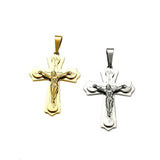 Stainless Steel Cross Pendant Necklace Men Women