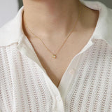 Geometric Cubic Zircon Pendant Necklace for Women