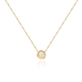 Geometric Cubic Zircon Pendant Necklace for Women