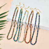 Howlite Stone Tube Beads Energy Necklace for Men Women