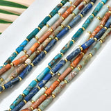 Howlite Stone Tube Beads Energy Necklace for Men Women
