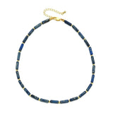 Howlite Stone Tube Beads Energy Necklace for Men Women