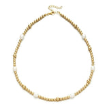 Pearl Beads Choker Necklace Women Boho Jewelry Collar Clavicle Chain