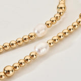 Pearl Beads Choker Necklace Women Boho Jewelry Collar Clavicle Chain