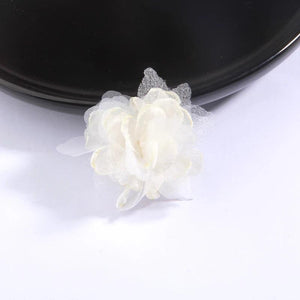 10 Pcs Mix Fabric Flowers for DIY Wedding Invitation