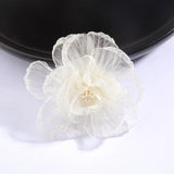 10 Pcs Mix Fabric Flowers for DIY Wedding Invitation