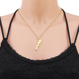 Morocco Map Pendant Necklace Steel Men Women Map Jewelry