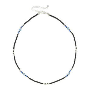 Seed Beads Thin Choker Natural Stone Necklace for Women