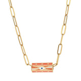 Multicolor Eye Colorful Enamel Necklace Evil Eye Charm Chain for Women Girls
