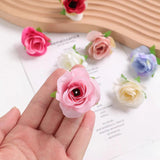 30PCS Artificial Rose Head DIY Wreath Silk Flower