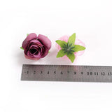 30PCS Artificial Rose Head DIY Wreath Silk Flower