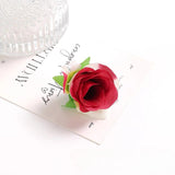30PCS Artificial Rose Head DIY Wreath Silk Flower
