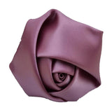 10Pcs 3.5CM/5CM Silk Satin Rose Ribbon Flowers DIY Wedding Bouquet