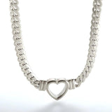 Gold-Plated Waterproof Stainless Steel Love Heart Shape Necklace