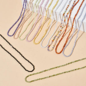 Colorful Rainbow Stone Clavicle Choker Necklace for Women