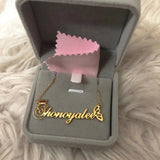Personalized Crown Double Names Necklace for Women - Butterfly Choker