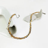 Waterproof Metal Three Twisted Snake Chain Necklace for Women