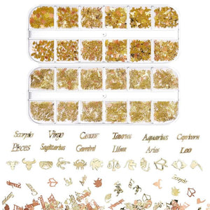 12 Constellation Rivet Hollow Patch Sequin DIY Epoxy Resin