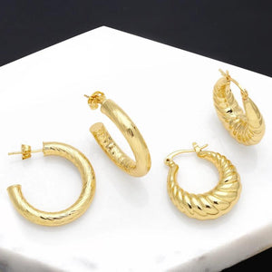 Polish Plated Hoops Earrings for Women