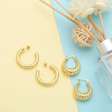 Polish Plated Hoops Earrings for Women