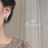 Smooth Plated 14K Earrings X-299