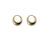 Smooth Plated 14K Earrings X-299