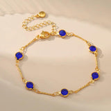 Purple Zircon Bracelet Plated 18K Minimalist Jewelry for Women