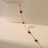 Purple Zircon Bracelet Plated 18K Minimalist Jewelry for Women