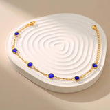 Purple Zircon Bracelet Plated 18K Minimalist Jewelry for Women