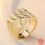 Adjustable 24K Ring for Women & Men, Engagement Party Wedding Jewelry