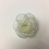 10Pcs 4.5cm Braised Edge Rose Snow Gauze 3D Camellia DIY Wedding Party Decor
