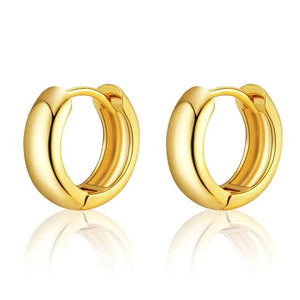 Twisted Stud Earrings 18K Plated Women Accessories Gift Bijoux Ete