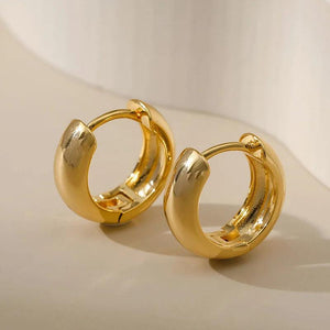 Twisted Stud Earrings 18K Plated Women Accessories Gift Bijoux Ete