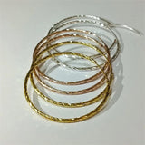 Senlissi 30-60mm 18K Yellow Plated Sterling Silver Hoop Earrings