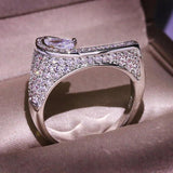 14K Natural AAA Diamond Gemstone Wedding Band Ring Unisex