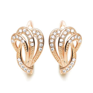 Zircon Hoop Earrings 18k CZ