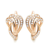 Zircon Hoop Earrings 18k CZ