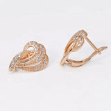 Zircon Hoop Earrings 18k CZ