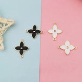 K Drop Alloy Necklace Small Pendant Double Hanging Leaf DIY Jewelry Earrings