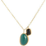 18K Plated Agate Stone Foot Chain Titanium Steel Foot Ornament