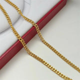 Man 3mm Twisted Chain Necklace 24inch Hip Hop Jewelry