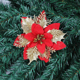 10 Pcs Christmas Flower Heads Artificial DIY Wreath Accessories