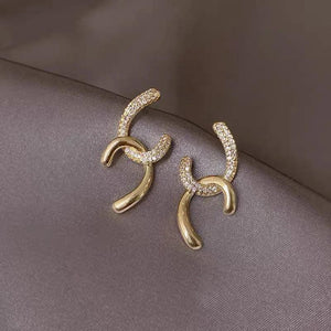 Real Plates Stud Earrings - Creative Copper Ear Wear Jewelry