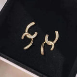 Real Plates Stud Earrings - Creative Copper Ear Wear Jewelry