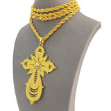 Ethiopian Crosses Pendant Twisted Chain Eritrea Jewelry