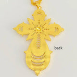 Ethiopian Crosses Pendant Twisted Chain Eritrea Jewelry