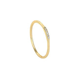 925 Silver Women Ring 14k Plated Diamond Zircon Inlaid Size #6 #7 #8